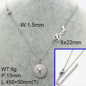 SS Necklace  3N4002105vbpb-908
