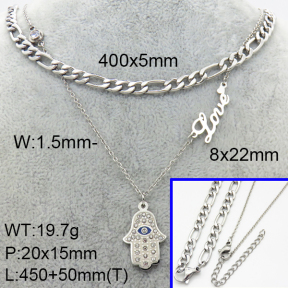 SS Necklace  3N4002109vhmv-908