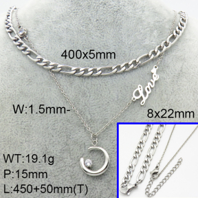 SS Necklace  3N4002113vhnv-908