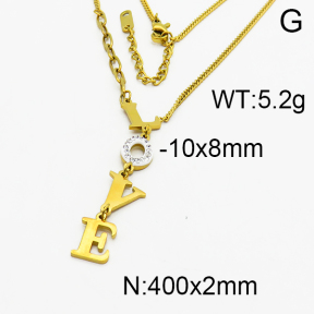 SS Necklace  5N4000100bbov-434