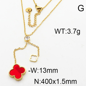 SS Necklace  6N4003436vbpb-488
