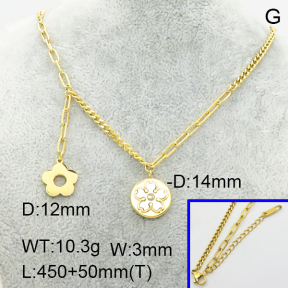 SS Necklace  3N4002053bhva-669