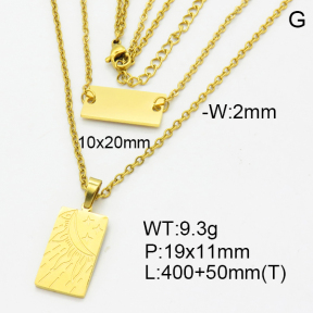 SS Necklace  3N2002530bhia-908