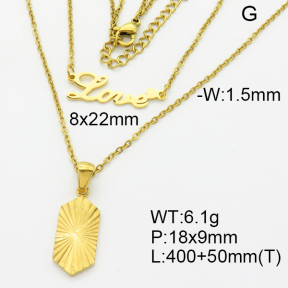 SS Necklace  3N2002536bhva-908