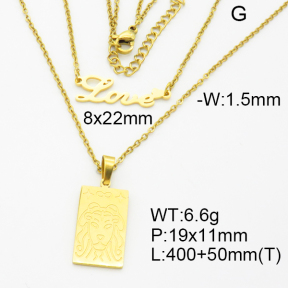 SS Necklace  3N2002544bhia-908