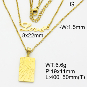 SS Necklace  3N2002546bhia-908