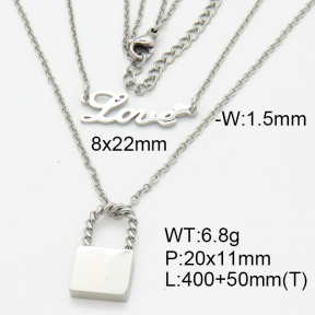 SS Necklace  3N2002549bhbl-908