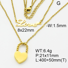 SS Necklace  3N2002550vhhl-908