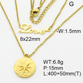 SS Necklace  3N2002554vbpb-908