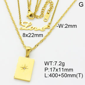 SS Necklace  3N2002556vhhl-908