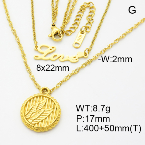 SS Necklace  3N2002557bhil-908