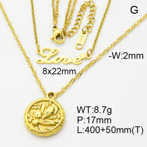 SS Necklace  3N2002559bhil-908