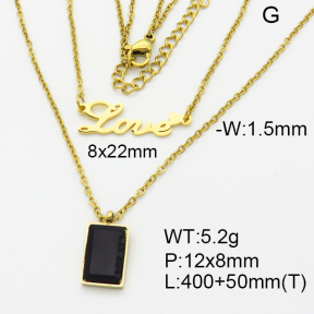 SS Necklace  3N4002118bhva-908