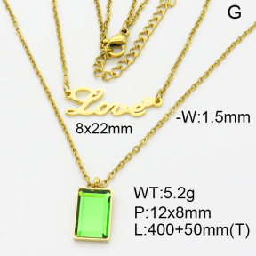 SS Necklace  3N4002119bhva-908