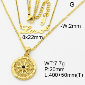 SS Necklace  3N4002127bhil-908