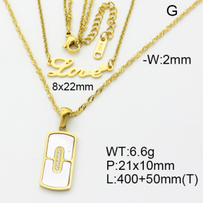 SS Necklace  3N4002129bhjl-908