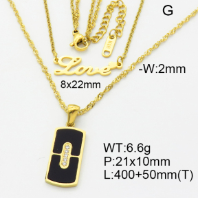 SS Necklace  3N4002130bhjl-908
