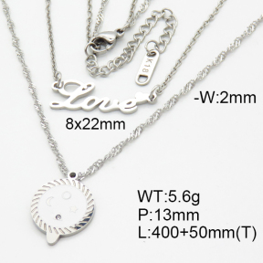 SS Necklace  3N4002135bhbl-908