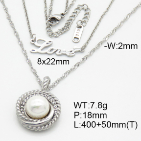 SS Necklace  3N4002143vhkb-908