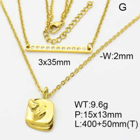 SS Necklace  3N4002148bhva-908