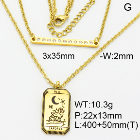 SS Necklace  3N4002154bhil-908