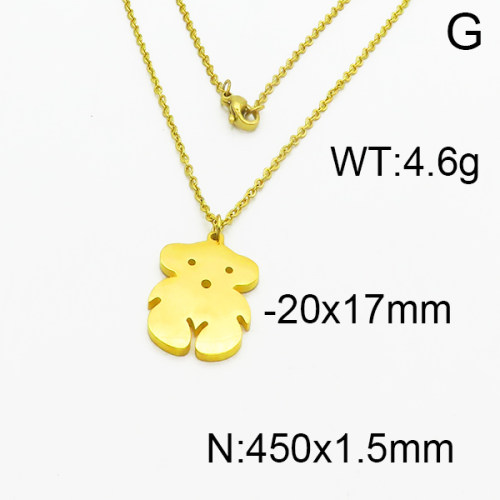 SS Bear Necklace  TN5000002aajl-698