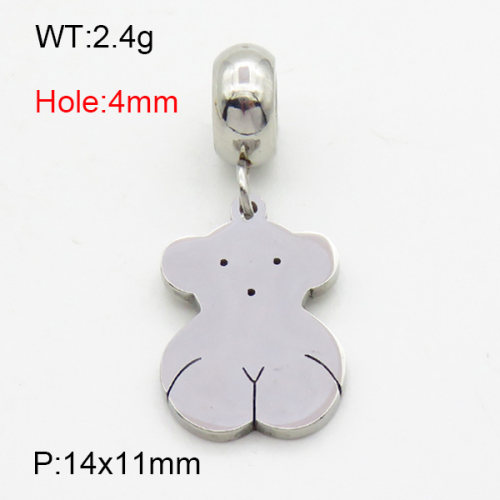 SS Bear Pendants  TP3000513aajn-908