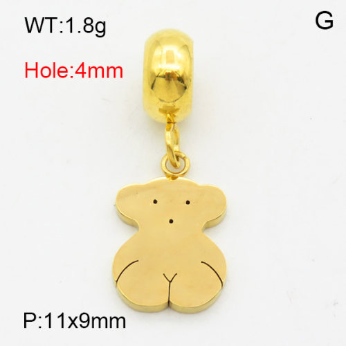 SS Bear Pendants  TP3000521aajk-908