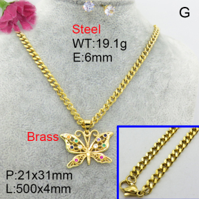 Fashion Brass Sets  F3S008476ahjb-J48