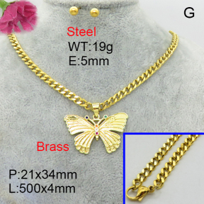 Fashion Brass Sets  F3S008478bhia-J48