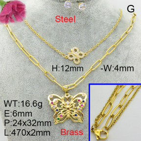 Fashion Brass Sets  F3S008480vihb-J48