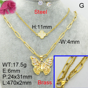 Fashion Brass Sets  F3S008482vihb-J48