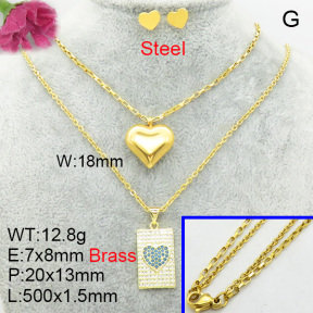 Fashion Brass Sets  F3S008511vihb-J48