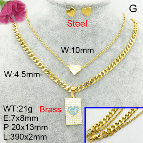 Fashion Brass Sets  F3S008512ahpv-J48