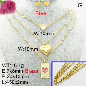 Fashion Brass Sets  F3S008515vila-J48