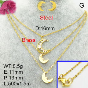 Fashion Brass Sets  F3S008520vhha-J48