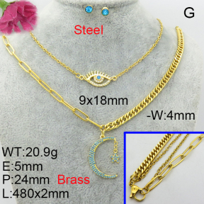 Fashion Brass Sets  F3S008521aija-J48