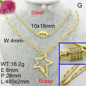 Fashion Brass Sets  F3S008524vihb-J48