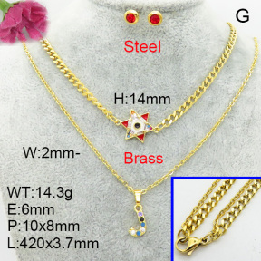 Fashion Brass Sets  F3S008527vhnv-J48