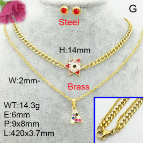 Fashion Brass Sets  F3S008528vhnv-J48