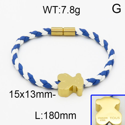 SS Bear Bracelets  TB5000010vhov-659