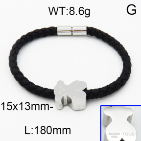 SS Bear Bracelets  TB5000013vhmv-659