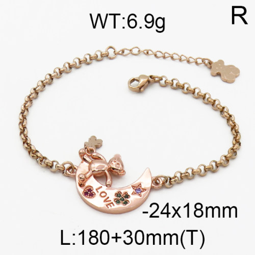 SS Bear Bracelets  TB5000019aivb-659