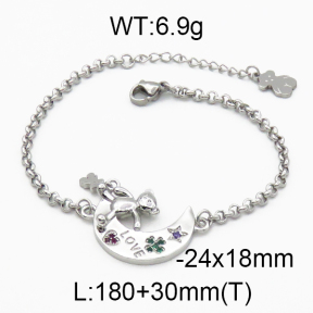 SS Bear Bracelets  TB5000020vhnv-659