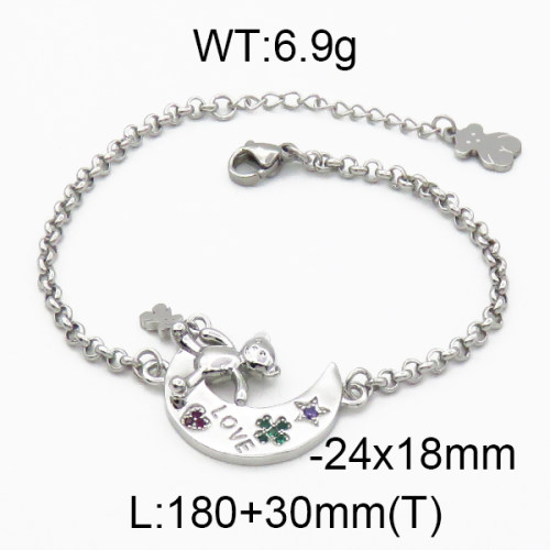 SS Bear Bracelets  TB5000020vhnv-659