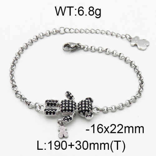 SS Bear Bracelets  TB5000022vhov-659