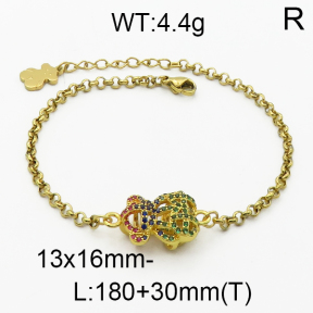 SS Bear Bracelets  TB5000026aivb-659