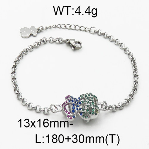 SS Bear Bracelets  TB5000028vhov-659