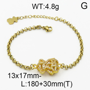 SS Bear Bracelets  TB5000032ahpv-659