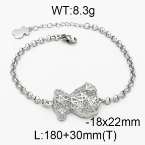 SS Bear Bracelets  TB5000037ahpv-659